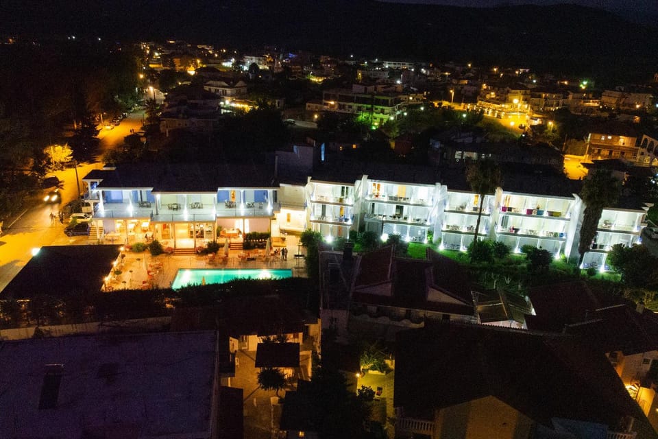 Property building, Night, Street view