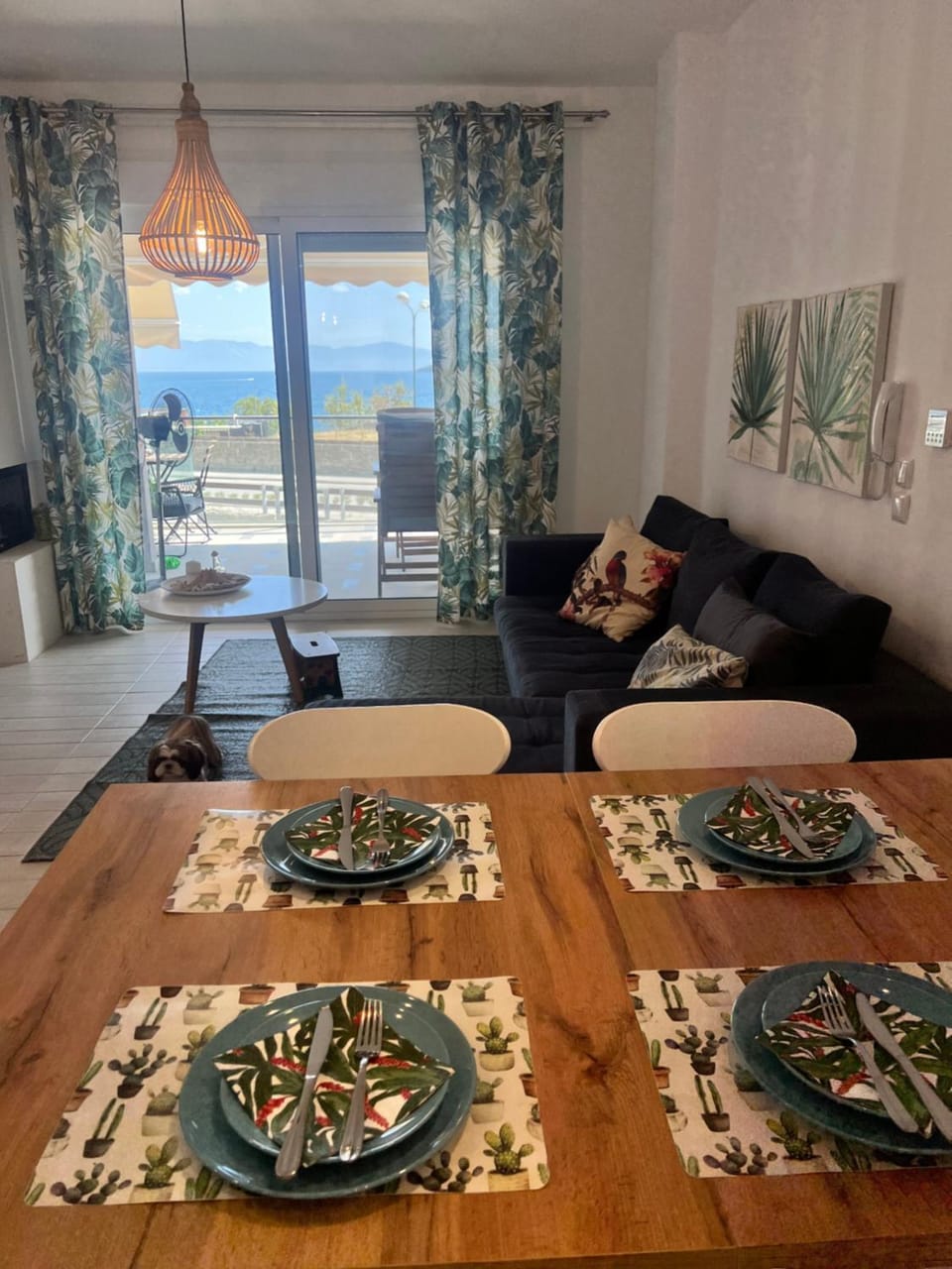Natural landscape, Dining area, Sea view