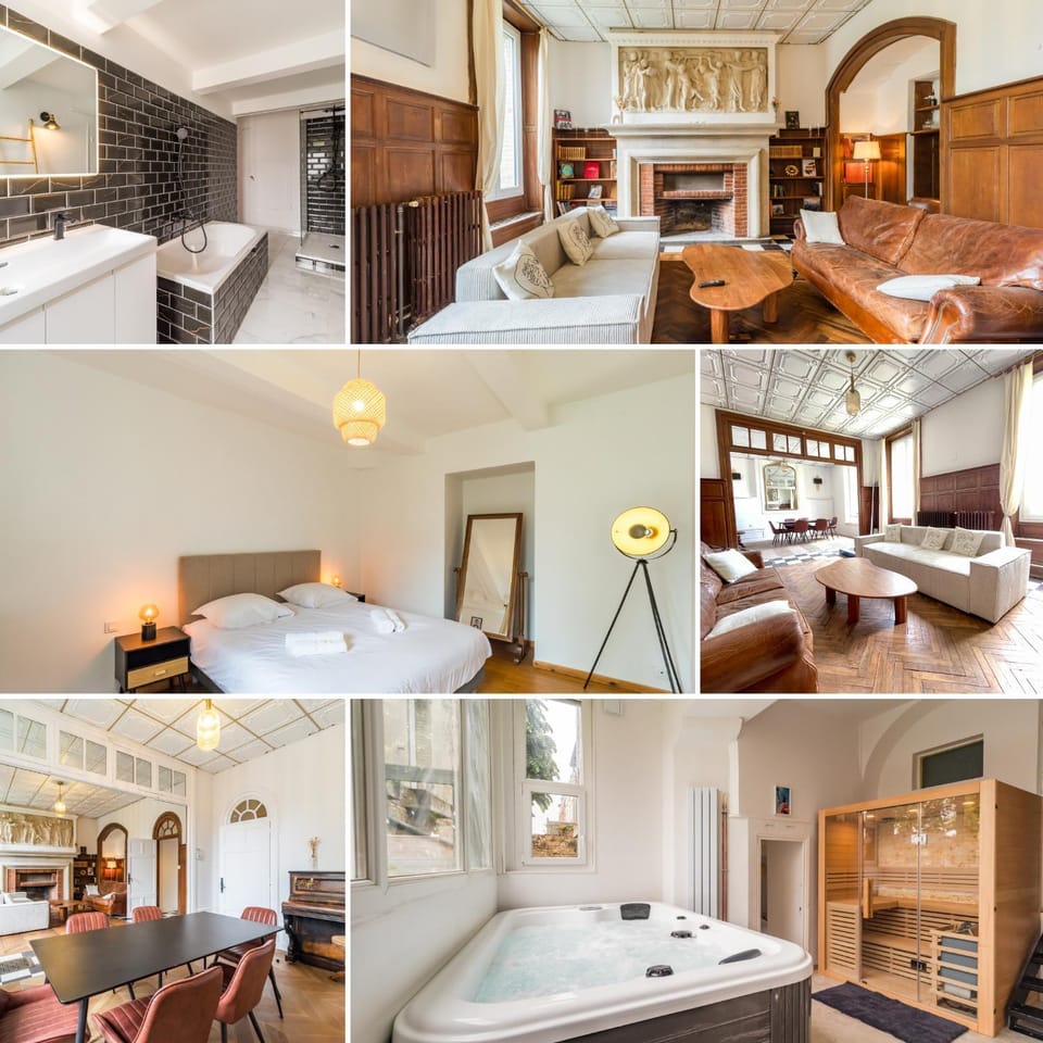Bed, Living room, Photo of the whole room, Seating area, Bedroom