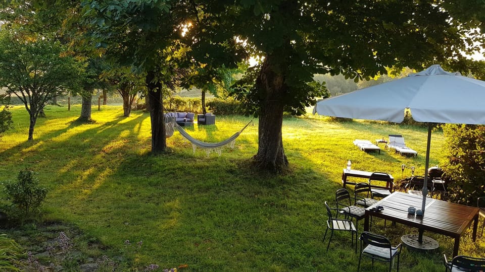 Day, Natural landscape, Garden, Lounge or bar, Dining area, Garden view