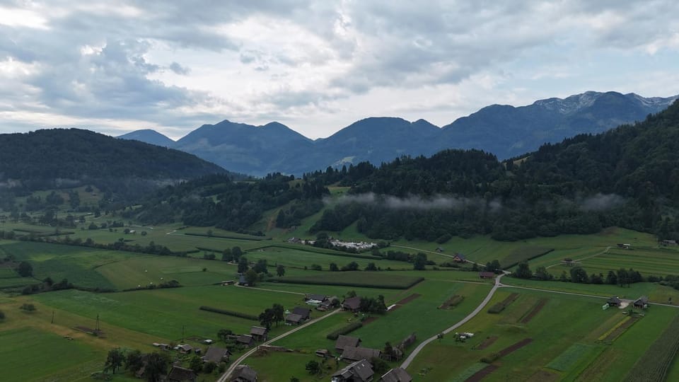 Day, Natural landscape, Bird's eye view, Mountain view