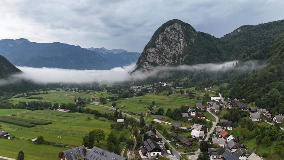 Day, Natural landscape, Bird's eye view, Mountain view