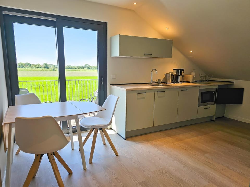 Kitchen or kitchenette, Dining area