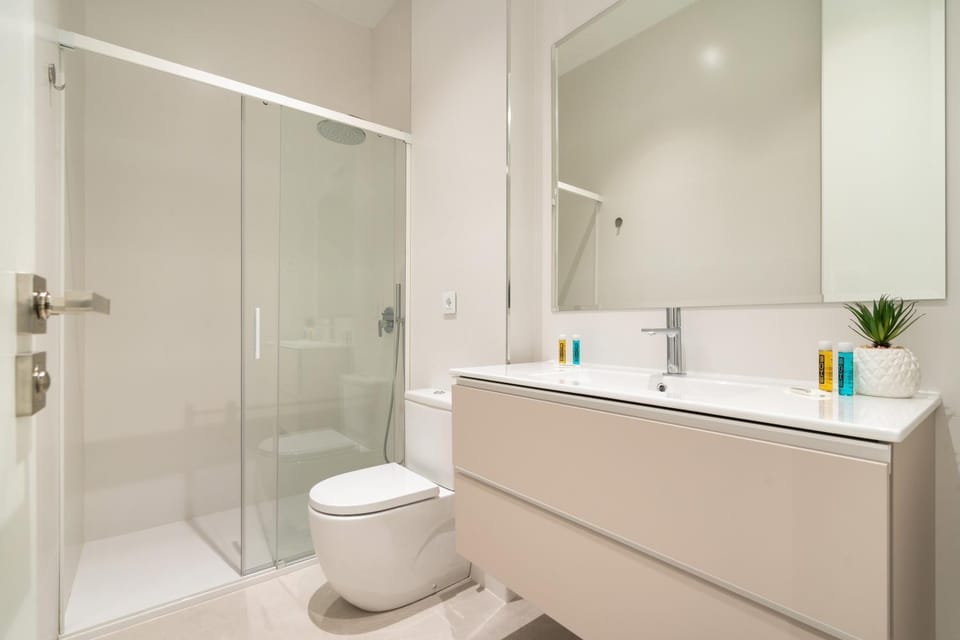 Shower, Toilet, towels