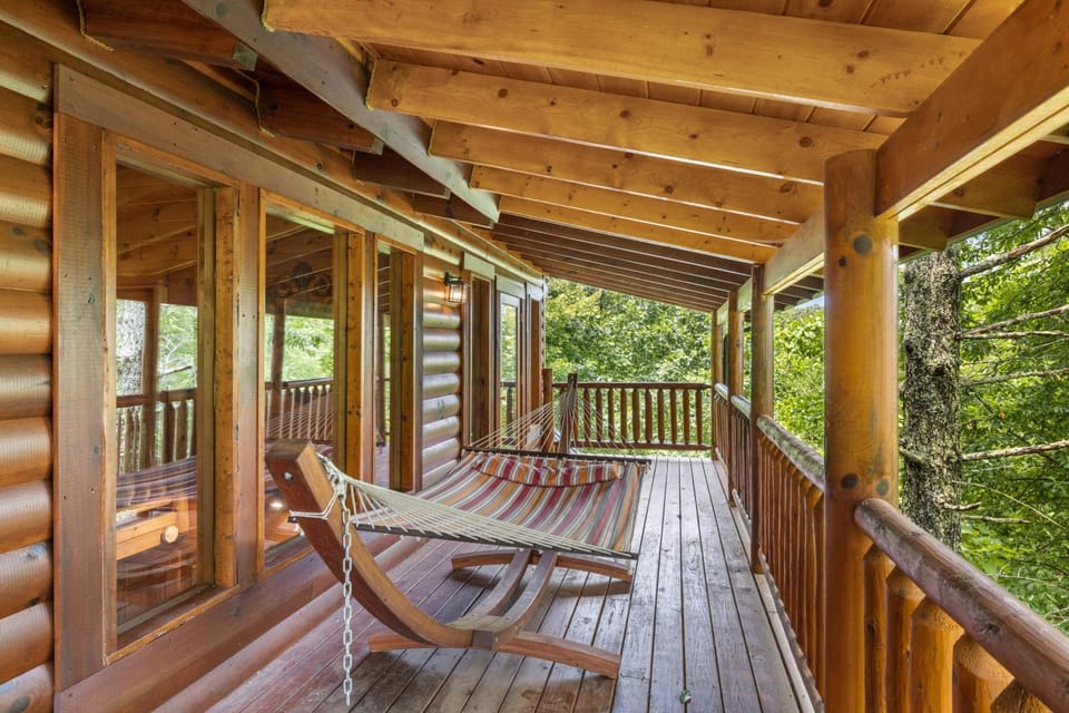 Waterfall Retreat 2 bed 2bath Cabin with Hot Tub Pool Table And The Sounds Of A Natural Waterfall Cabin in Sevier County