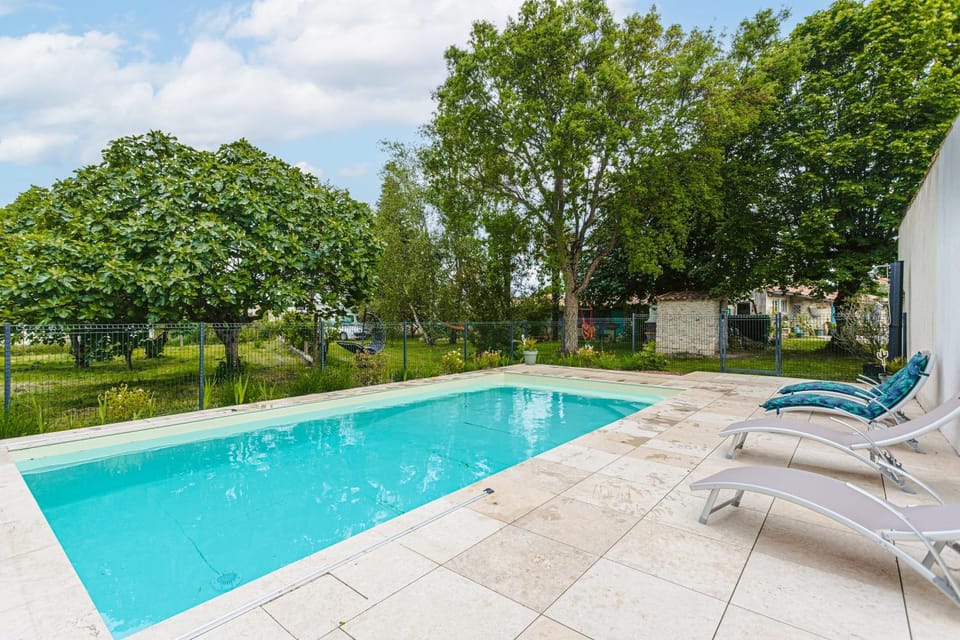 Property building, Living room, Swimming pool