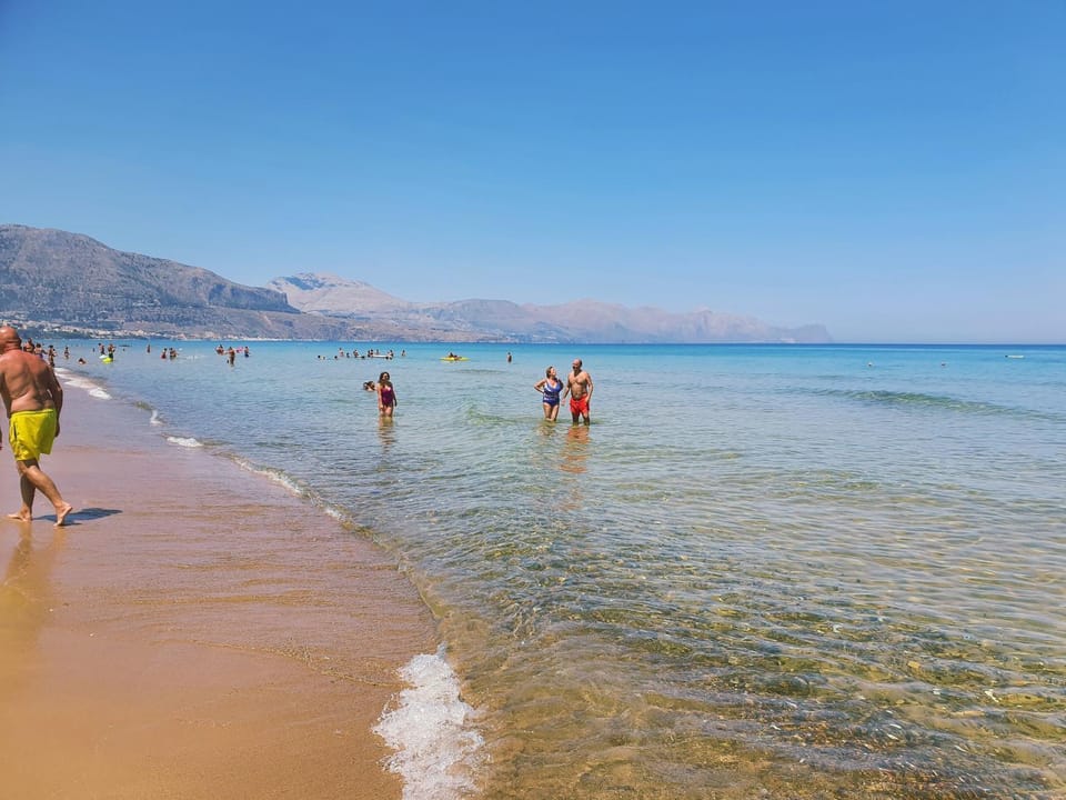 Day, People, Natural landscape, Beach, Sea view