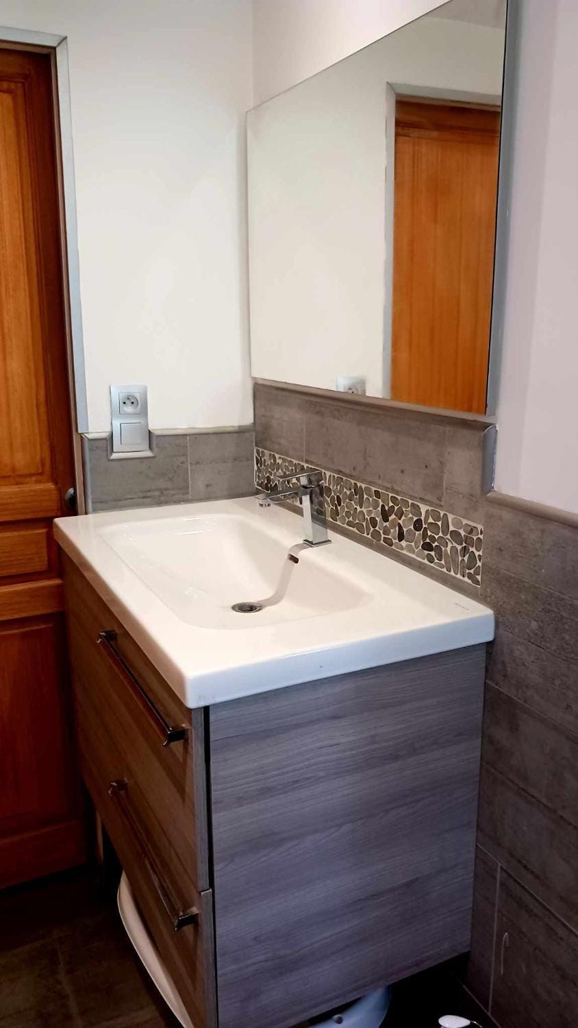 Bathroom, hair dryier