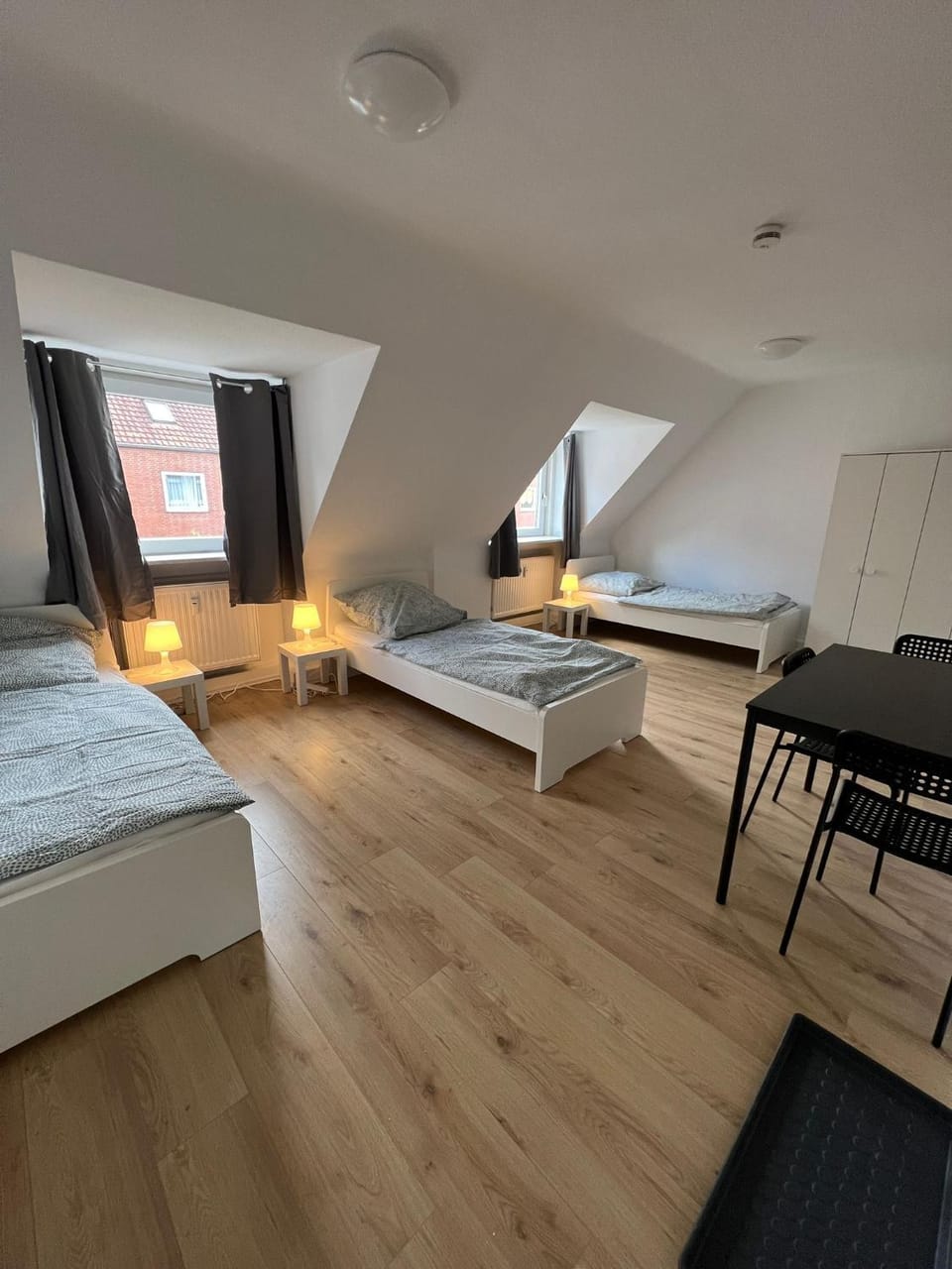 Bed, Photo of the whole room, Bedroom, heating, wardrobe