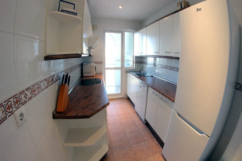 Kitchen or kitchenette, dishwasher, oven