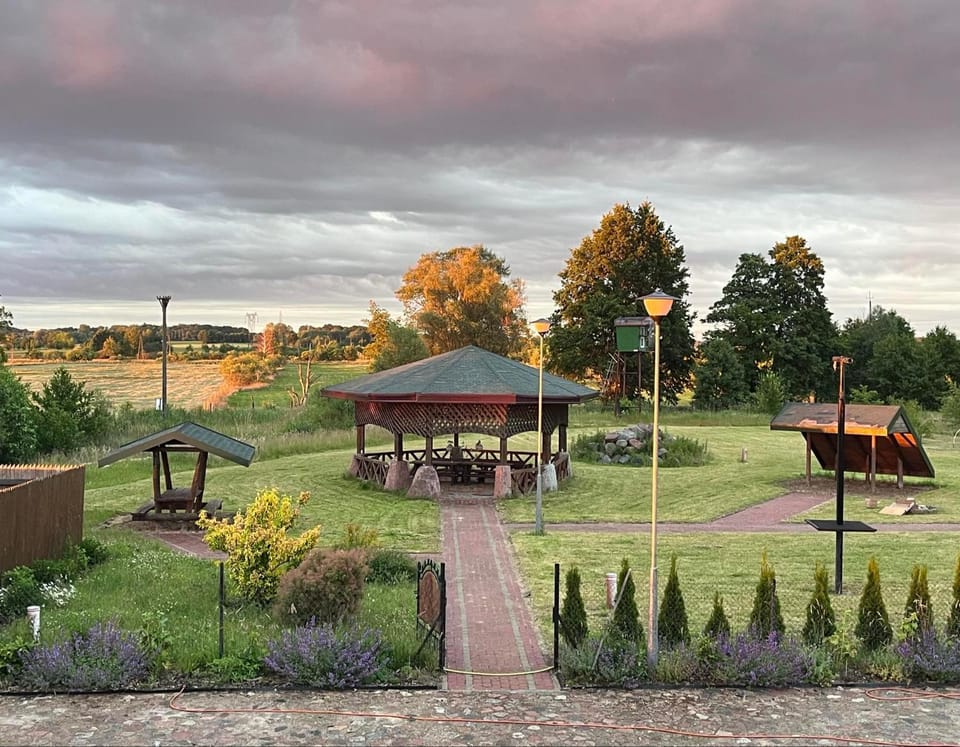 Dobre Miejsce- domki letniskowe nad stawem Nature lodge in West Pomeranian Voivodeship, Poland