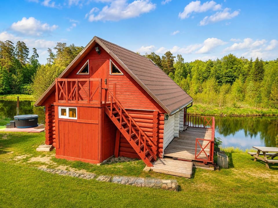 Peaceful Nature Cottage near Talsi with Hot Tub, Sauna & Pond, Camping Ives Campground/ 
RV Resort in Latvia