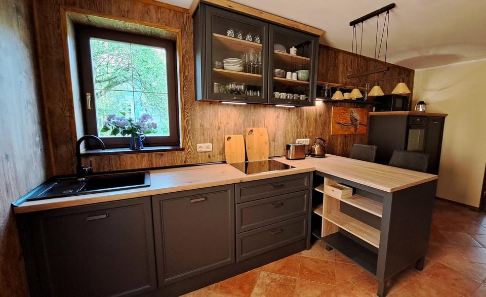 Kitchen or kitchenette, dishwasher