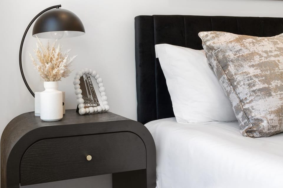 Bed, Decorative detail, Bedroom