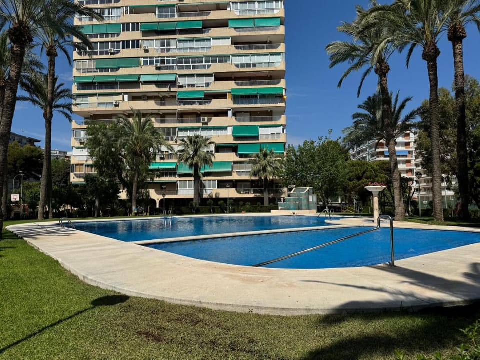 Pool view, Swimming pool, sunbed