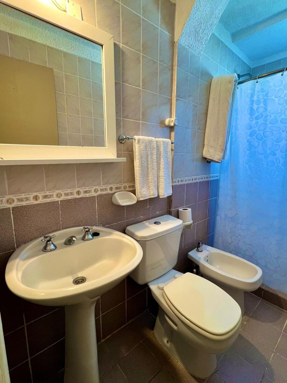 Shower, Bathroom, bidet, towels