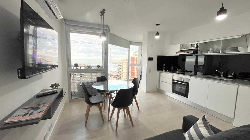 Bird's eye view, TV and multimedia, Kitchen or kitchenette, Sea view, kitchen, air conditioner