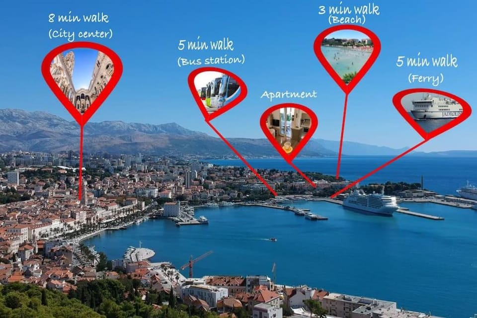 NEW! Carpe Diem 1,Split-Bacvice,free wi-fi, parking Apartment in Split