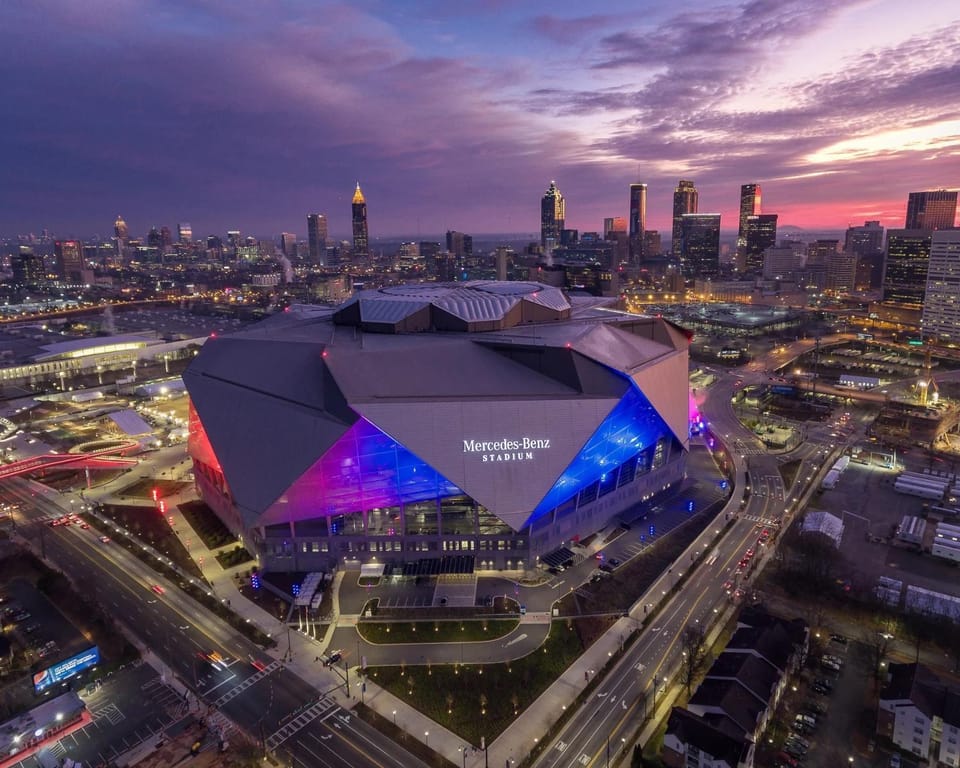Bird's eye view, City view, Landmark view, Sunset