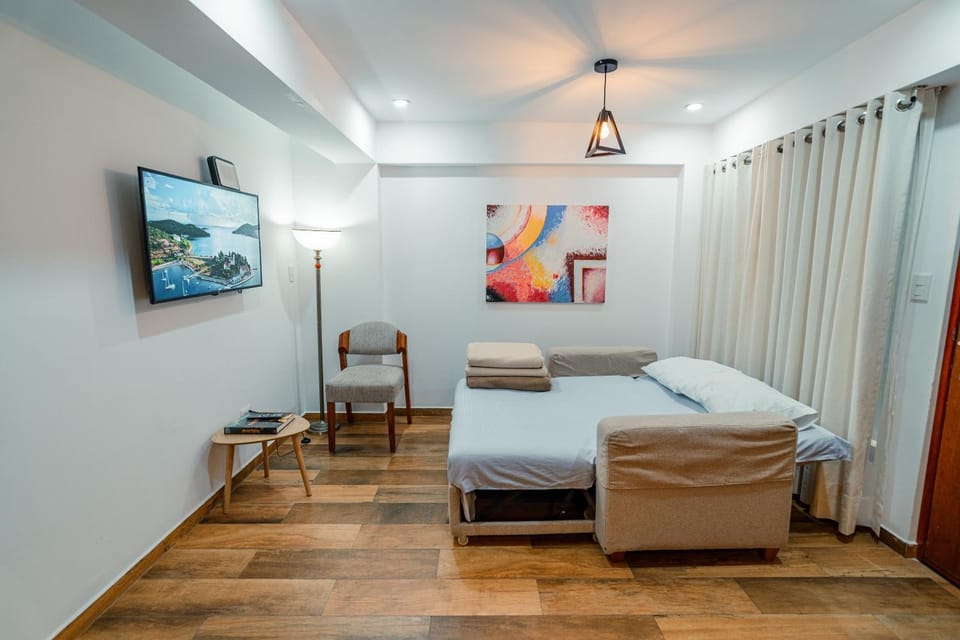 Bed, TV and multimedia