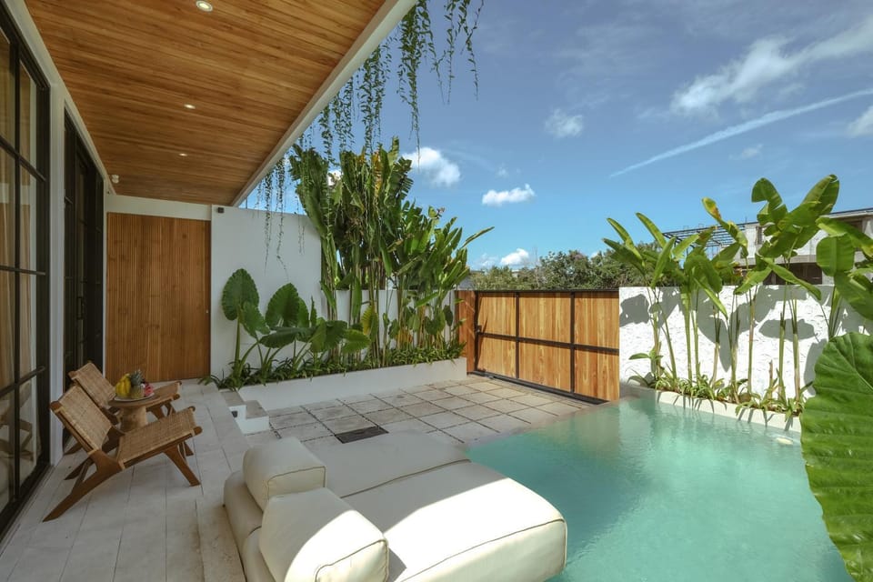 Patio, Garden, Pool view, Swimming pool, sunbed
