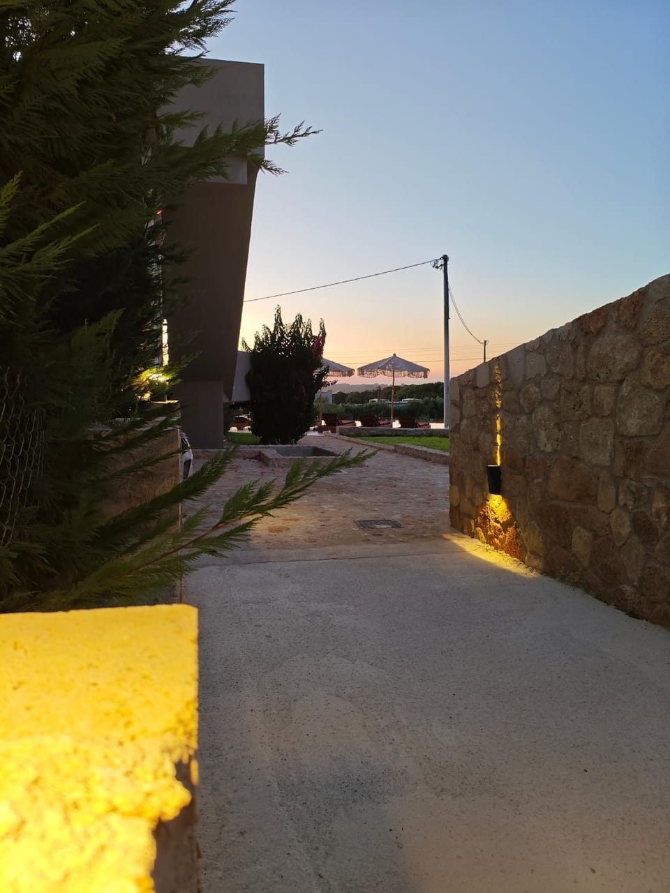 Property building, Natural landscape, Inner courtyard view