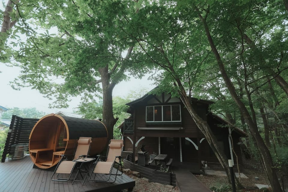 Property building, Garden, Sauna, Balcony/Terrace