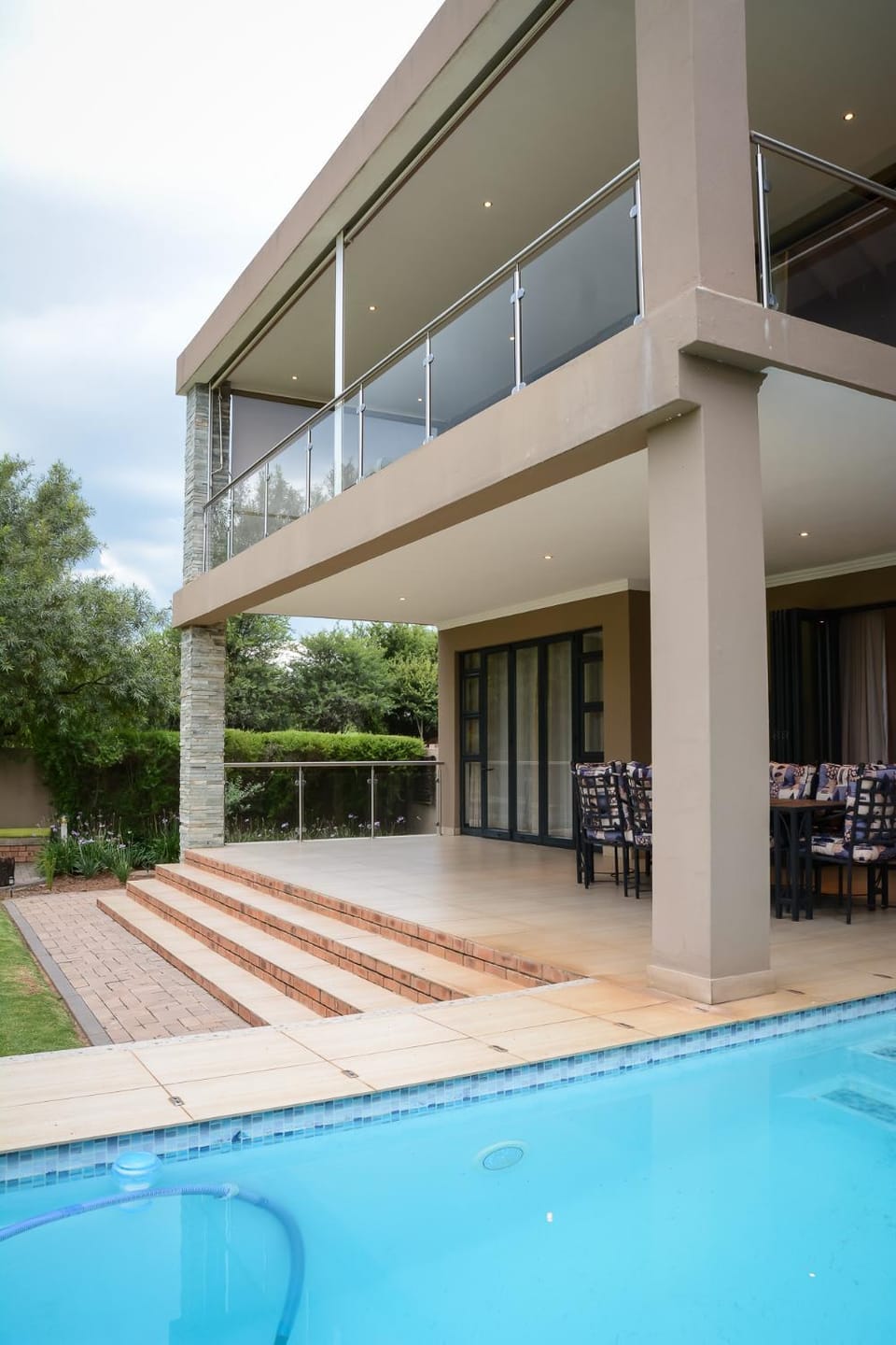 Property building, Patio, Swimming pool