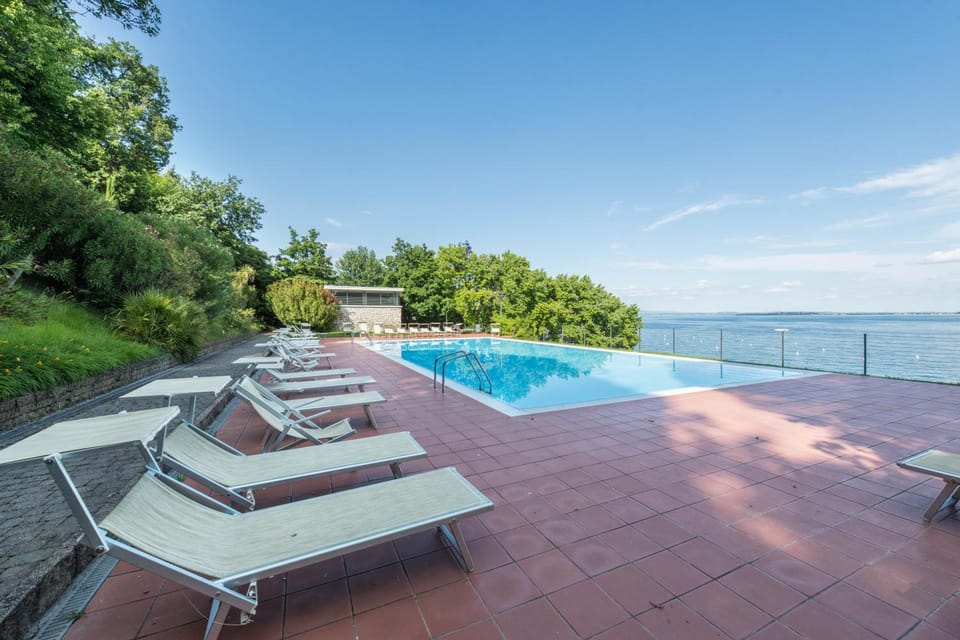 Property building, Living room, Swimming pool