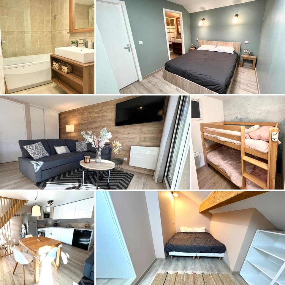 Bed, TV and multimedia, Kitchen or kitchenette, Living room, Photo of the whole room, Seating area, Dining area, Bedroom