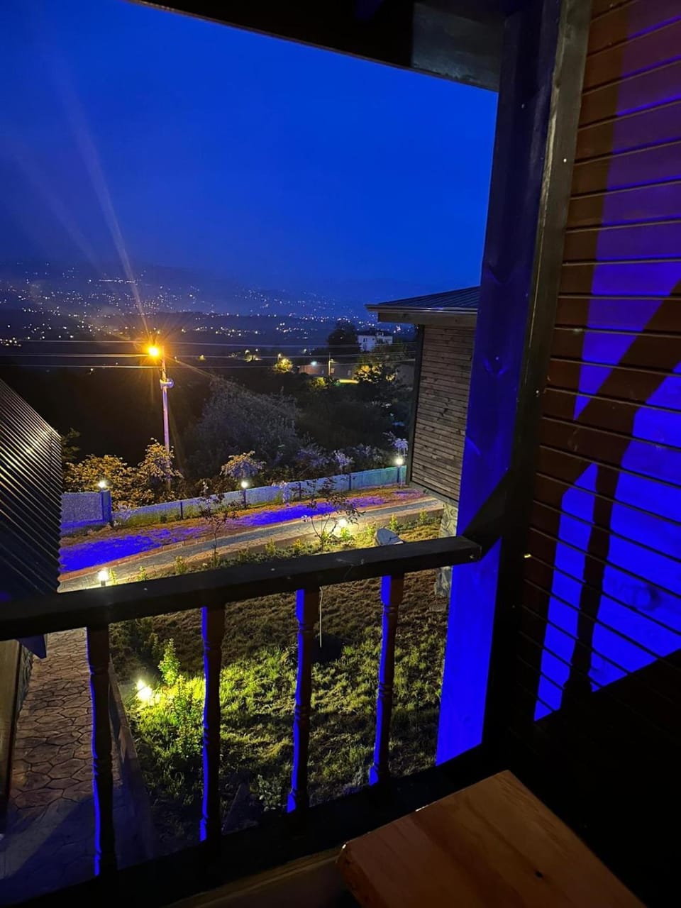 Night, View (from property/room), Balcony/Terrace