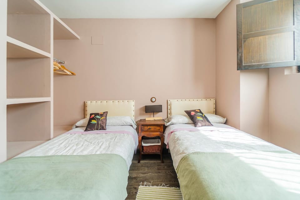 Property building, Living room, Bedroom