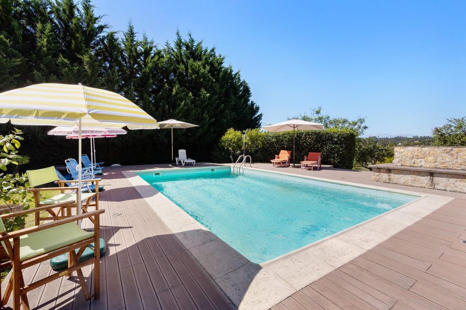 Property building, Living room, Swimming pool