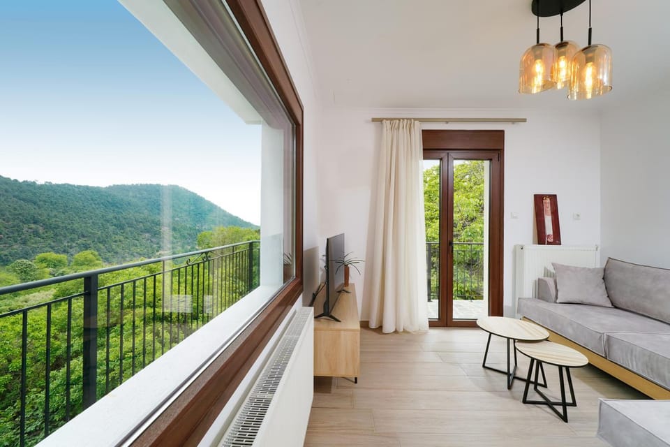 View (from property/room), Living room, Seating area, Mountain view