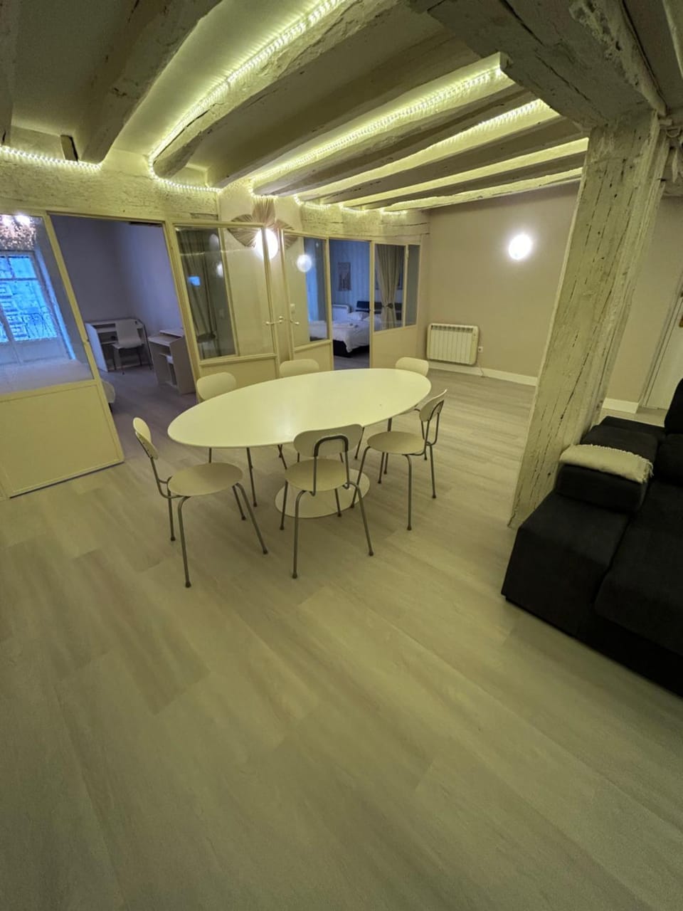 Living room, Seating area, Dining area