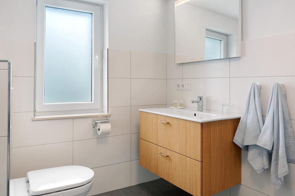 Bathroom, Living room