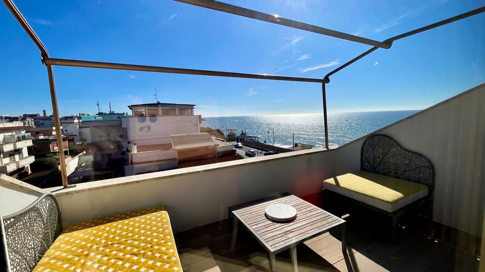 Property building, Nearby landmark, Day, Natural landscape, Bird's eye view, Summer, View (from property/room), View (from property/room), Balcony/Terrace, Dining area, Landmark view, Landmark view, Sea view, Sea view, Seasons, furniture, furniture