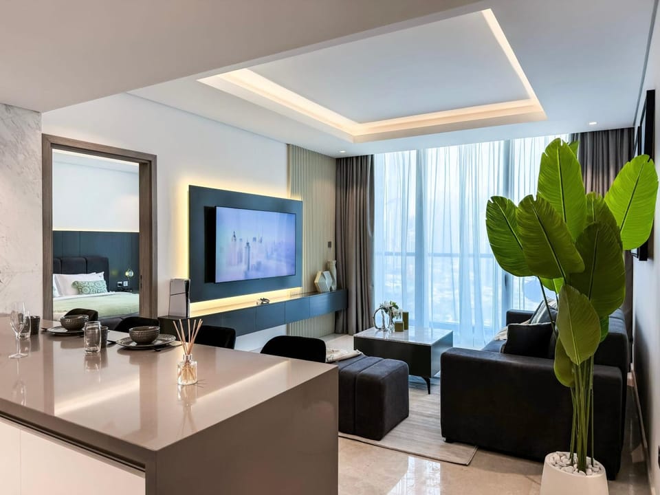 High Floor Burj Khalifa View 1BR - Business Bay Apartment in Dubai