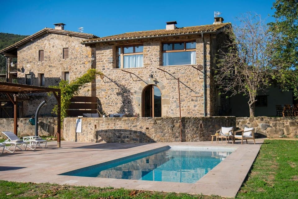 Property building, Living room, Swimming pool