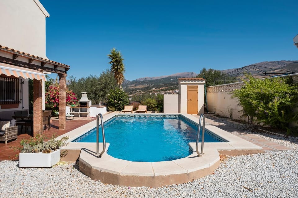 Property building, Living room, Swimming pool