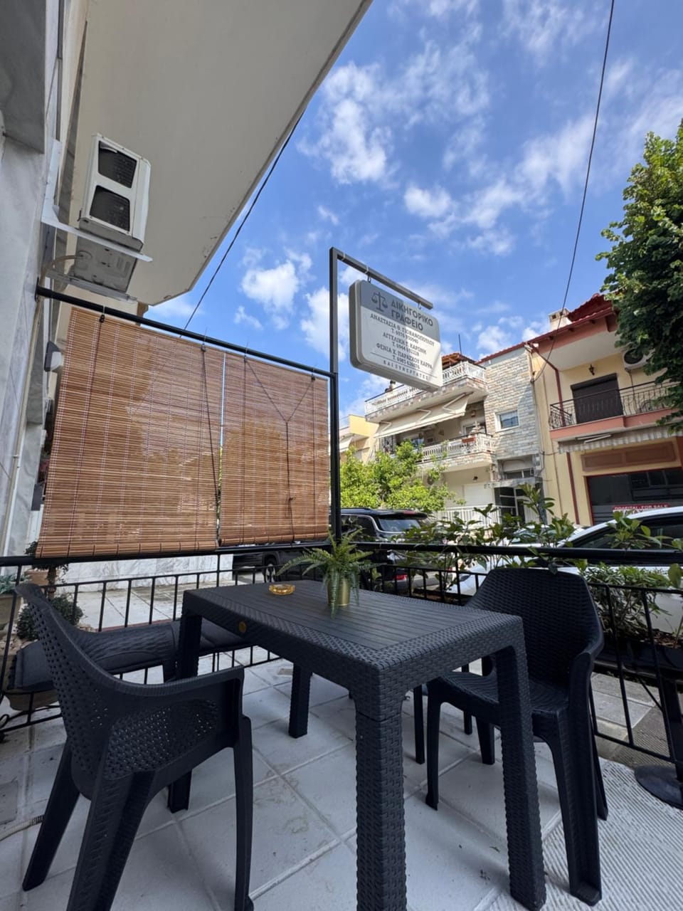 Property building, Patio, Day, View (from property/room), Balcony/Terrace, Dining area