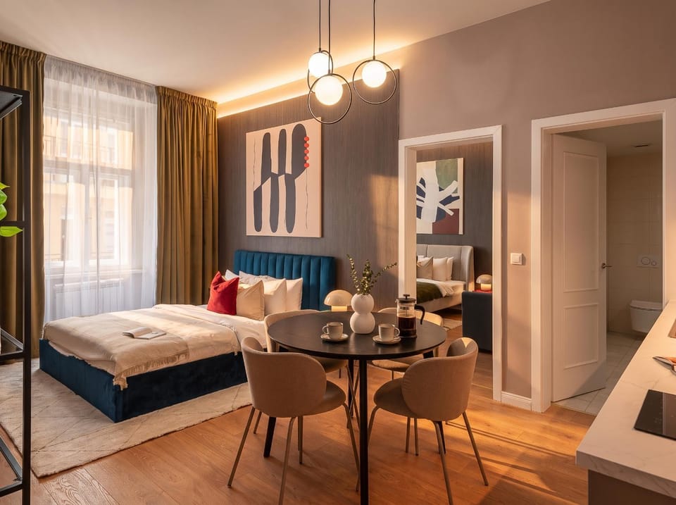 Bed, Bathroom, Photo of the whole room, Seating area, Dining area, Bedroom
