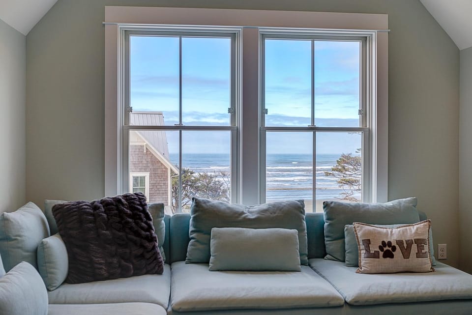 Natural landscape, Seating area, Sea view