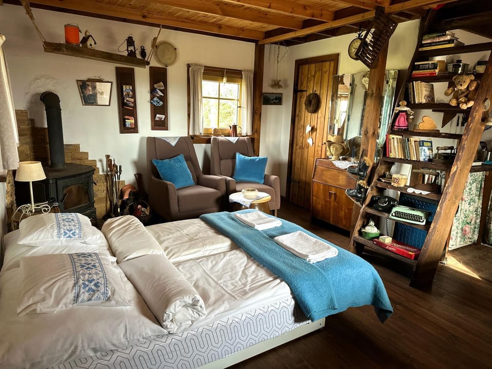 Bed, Living room, Photo of the whole room, Bedroom