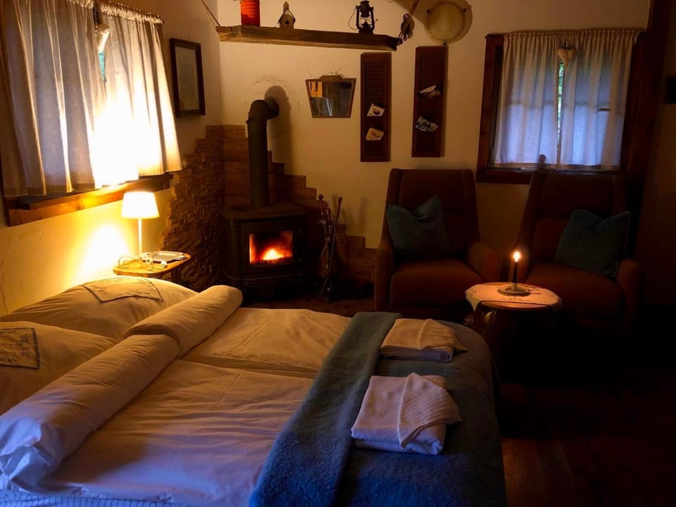 Bed, Living room, Photo of the whole room, Seating area, Bedroom