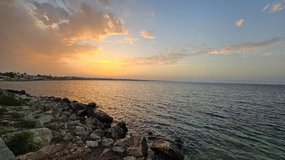Nearby landmark, Natural landscape, Sea view, Sunset