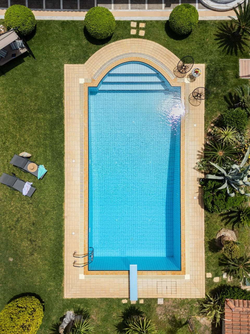 Day, Bird's eye view, Garden, Garden view, Pool view, Swimming pool, internet, sunbed