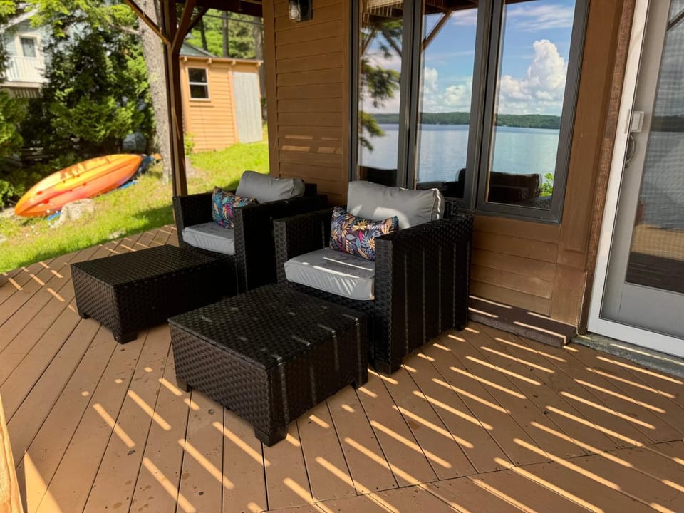 Patio, Natural landscape, Seating area