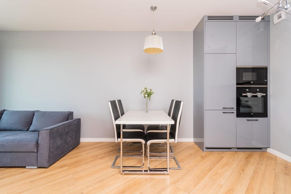 Kitchen or kitchenette, Living room, Seating area, Dining area, oven