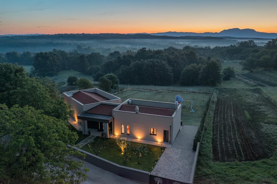 Property building, Sunset